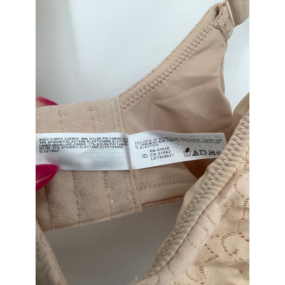 Wacoal Women's 36H Beige Inside Job Full Coverage Underwire Bra Lingerie O7-26 - Picture 5 of 8